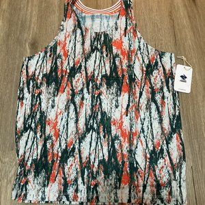 rabbit Race Pace Tank - Vaporous Gray Splatter - Men's Small